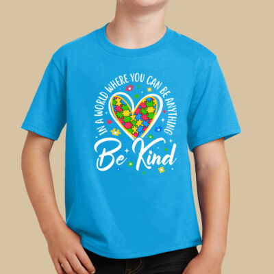 Youth - Be Kind Heart T-Shirt - Autism Awareness Thumbnail