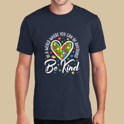 Adult - Be Kind Heart T-Shirt - Autism Awareness Thumbnail