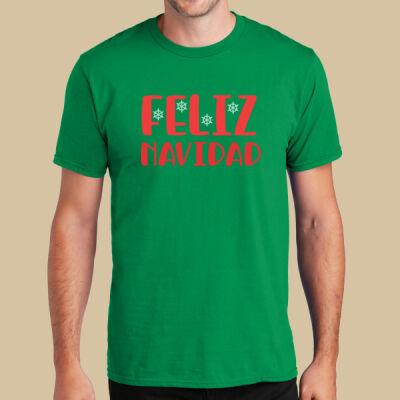 Adult T-Shirt - Winter Holidays - Feliz Navidad - Red Thumbnail
