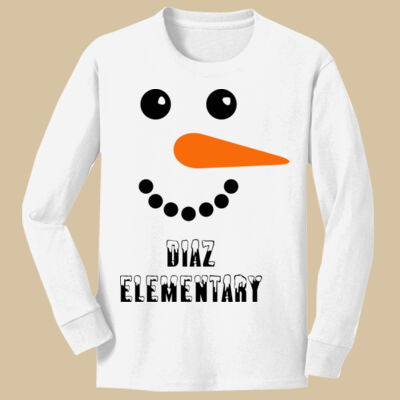 Youth Long Sleeve Shirt - Winter Holidays - Snowman Thumbnail