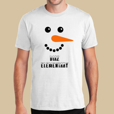 Adult T-Shirt - Adult T-Shirt - Winter Holidays - Snowman Thumbnail