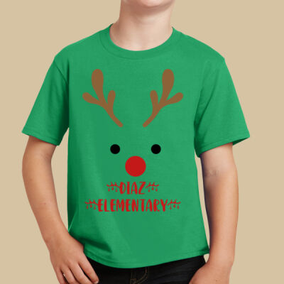 Youth T-Shirt - Youth T-Shirt -  Winter Holidays - Reindeer   Thumbnail