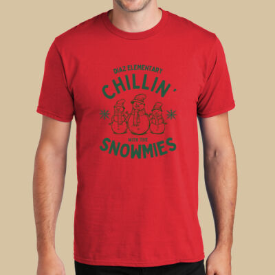 Adult T-Shirt - Winter Holidays - Chillin' - Green   Thumbnail