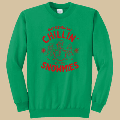 Adult Crewneck - Winter Holidays - Chillin' - Red Thumbnail