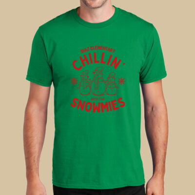 Adult T-Shirt - Winter Holidays - Chillin' - Red Thumbnail