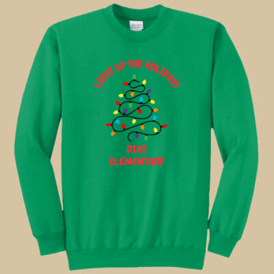 Adult Crewneck - Winter Holidays - Light Up - Red Thumbnail