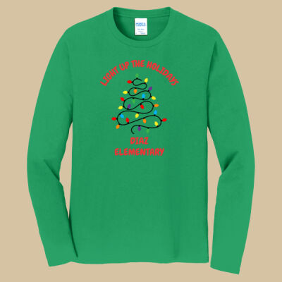 Adult Long Sleeve Shirt - Winter Holidays - Light Up - Red Thumbnail