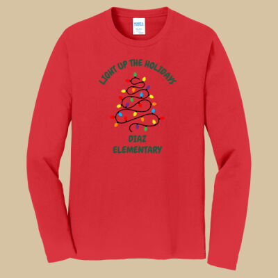 Adult Long Sleeve Shirt - Winter Holidays - Light Up - Green Thumbnail