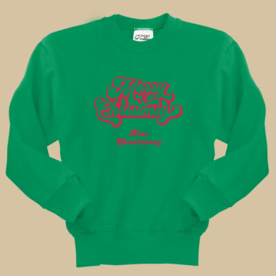 Youth Crewneck - Winter Holidays - Merry Christmas - Red   Thumbnail