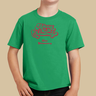 Youth T-Shirt - Winter Holidays - Merry Christmas - Red   Thumbnail