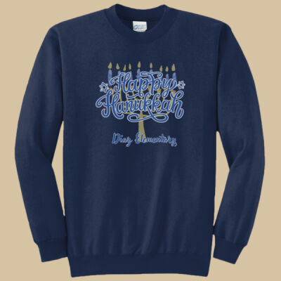Adult Crewneck - Winter Holidays - Happy Hanukkah Thumbnail