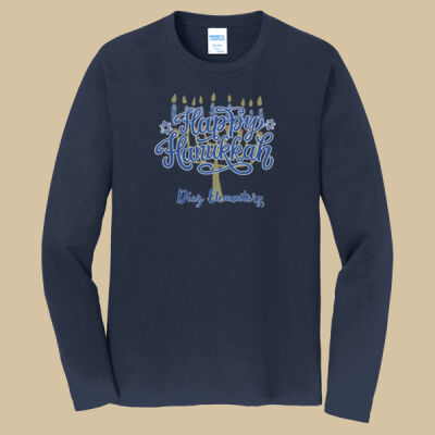 Adult Long Sleeve Shirt - Winter Holidays - Happy Hanukkah Thumbnail