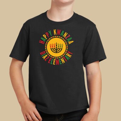 Youth T-Shirt - Youth T-Shirt - Winter Holidays - Happy Kwanzaa Thumbnail