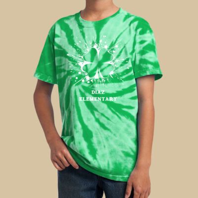 Youth Tie-Dye T-Shirt - Spring - Shamrock Thumbnail