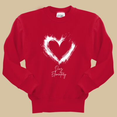 Youth Crewneck - Spring - Valentine's Heart Thumbnail
