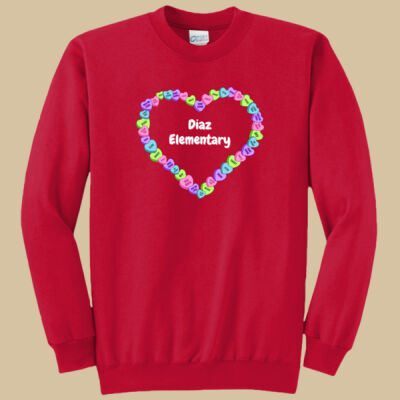 Adult Crewneck - Spring - Candy Hearts Thumbnail