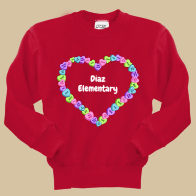 Youth Crewneck - Spring - Candy Hearts Thumbnail