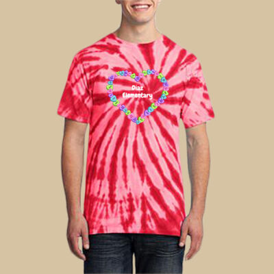 Adult Tie-Dye T-Shirt - Spring - Candy Hearts Thumbnail