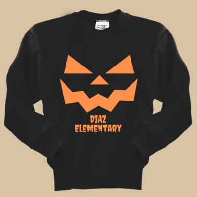 Youth Crewneck - SeasonalShirt - Fall - Jacko Lantern Orange Thumbnail