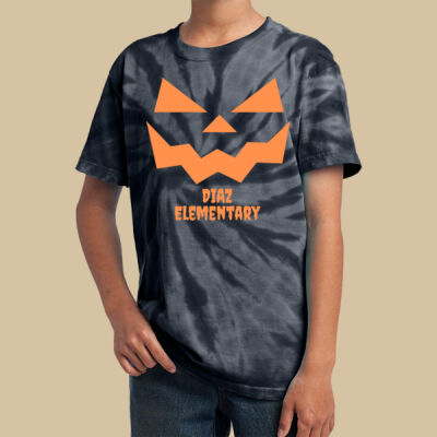 Youth Tie-Dye T-Shirt - Shirt - Fall - Jacko Lantern Orange Thumbnail