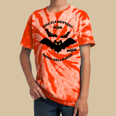 Youth Tie-Dye T-Shirt - SeasonalShirt - Fall - Bats Thumbnail