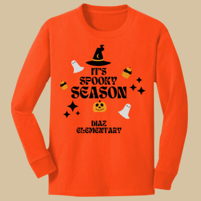 Youth Long Sleeve Shirt - T-Shirt - Fall - Its Spooky Season Thumbnail