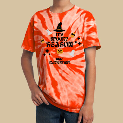 Youth Tie-Dye T-Shirt - T-Shirt - Fall - Its Spooky Season Thumbnail
