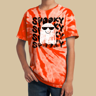Youth Tie-Dye T-Shirt - Shirt - Fall - Cool Ghost Thumbnail
