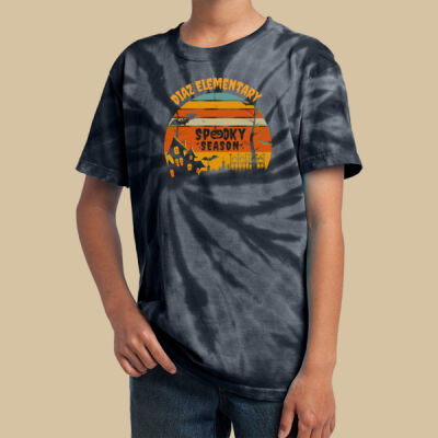Youth Tie-Dye T-Shirt - Fall - Haunted House Thumbnail