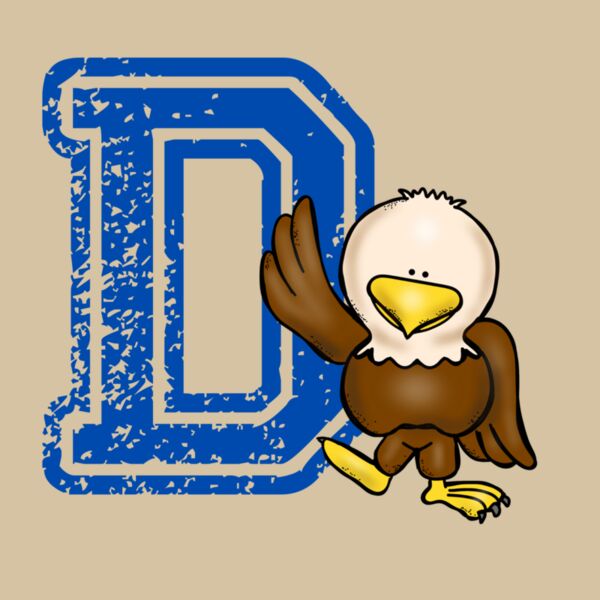 Distressed D & Baby Eagle - Blue Thumbnail