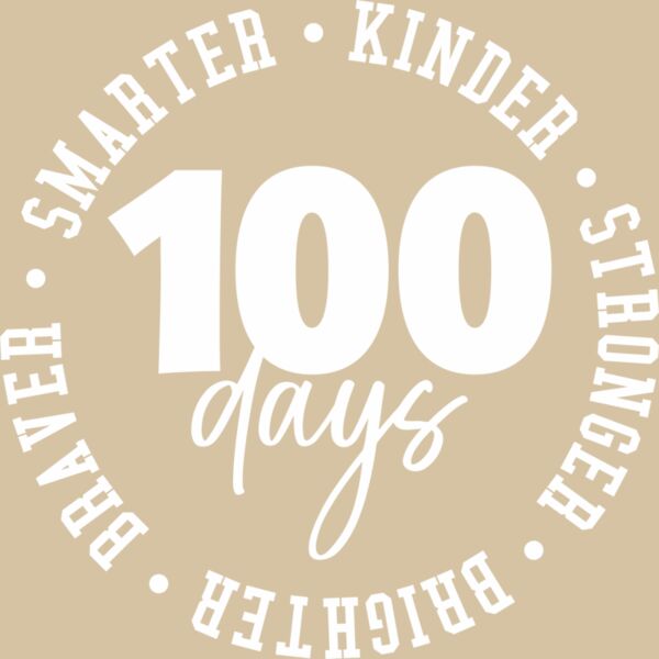 100 Days Circle - White Thumbnail